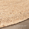 Round Circle Natural Fiber Area Rug Floor tapete